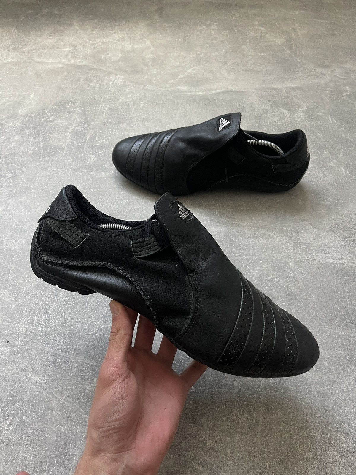 Adidas Vintage 2009 Adidas Mactelo Y2K Leather Sneakers Grailed