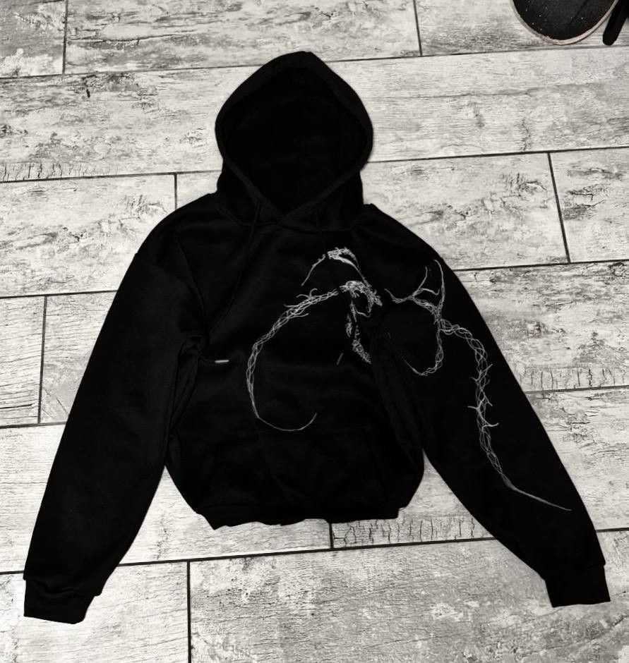 Japanese Brand rare cyber sigilism crop top vintage handmade hoody Size US L / EU 52-54 / 3 - 3 Thumbnail
