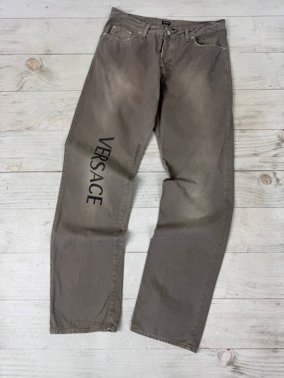 Versace Jeans Couture Vintage Versace Jeans Couture Baggy Big Logo Denim Pants 90s Size US 36 / EU 52 - 1 Thumbnail
