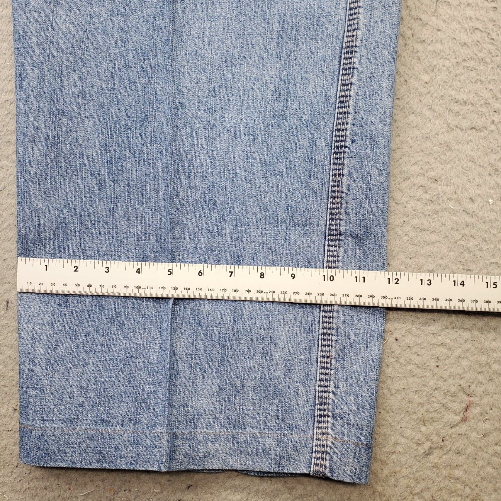 Levi's Levi's Carpenter Jeans Mens 48x30 Blue Denim High Rise Double Stitch Straight Jeans Mens Color Blue 5-Pocket Design Regular Fit Size 48 Mens Size US 32 / EU 48 - 5 Thumbnail
