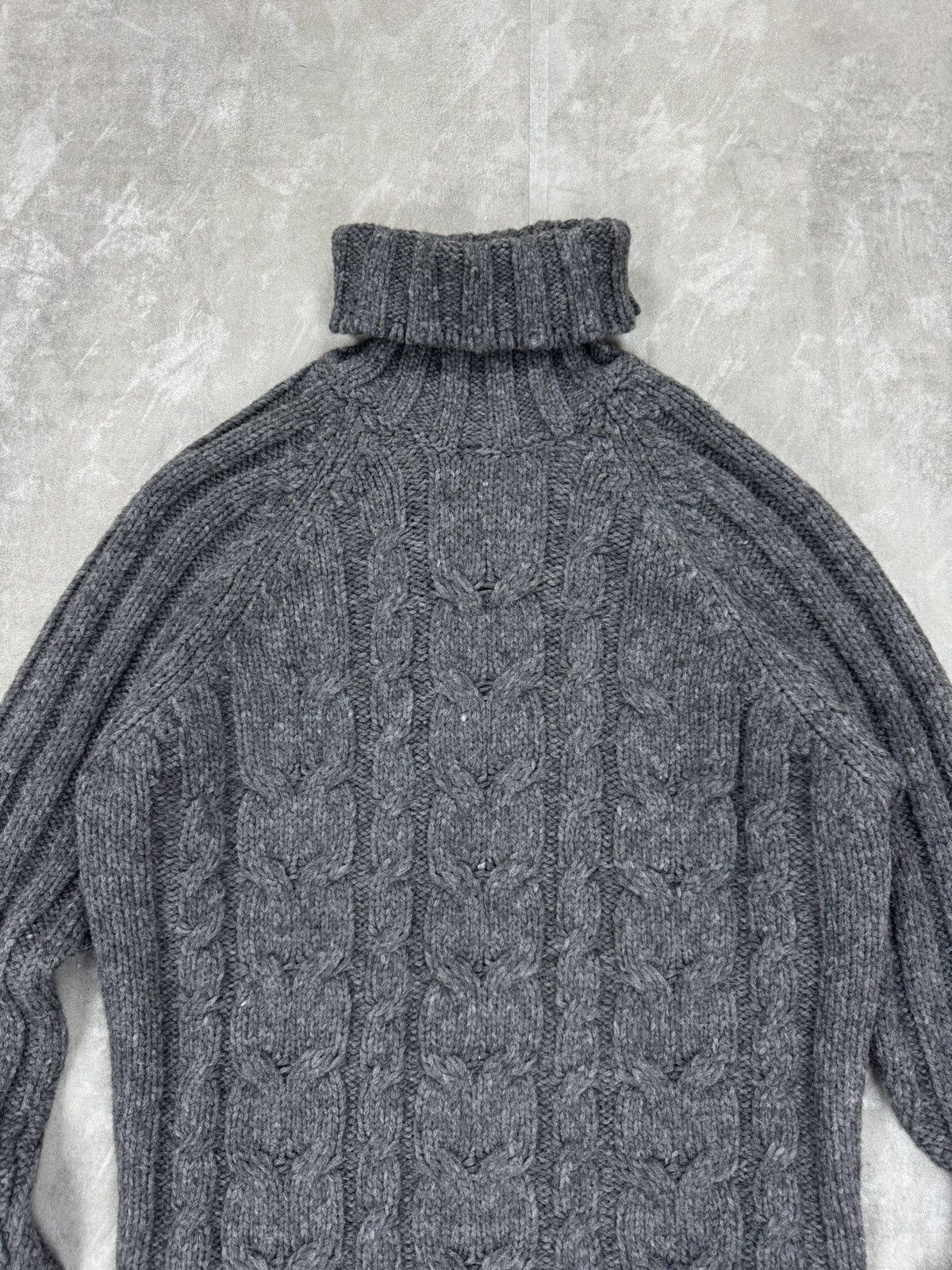 Other Alpha Massimo Rebecchi Merino Wool cable turtleneck size M Size US M / EU 48-50 / 2 - 2 Thumbnail