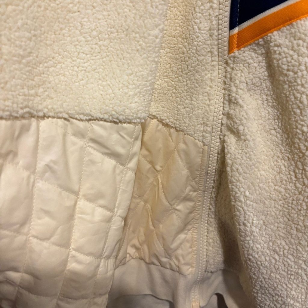 Nike Women’s Nike Cream Quilted Jacket with Stripes Size S / US 4 / IT 40 - 3 Thumbnail