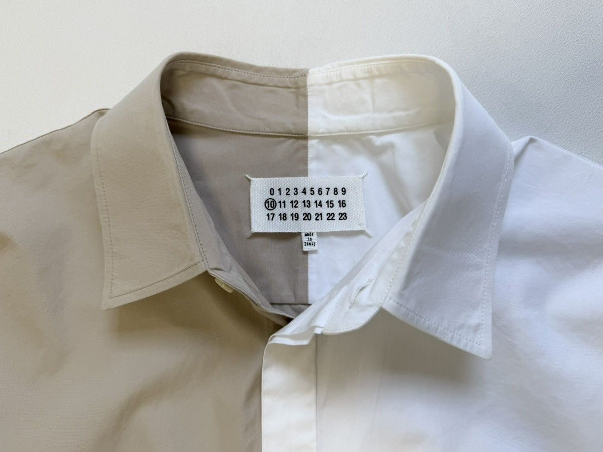 Maison Margiela A/W 17 Sample Split Colour Spray Paint Print Shirt Size US XL / EU 56 / 4 - 6 Thumbnail