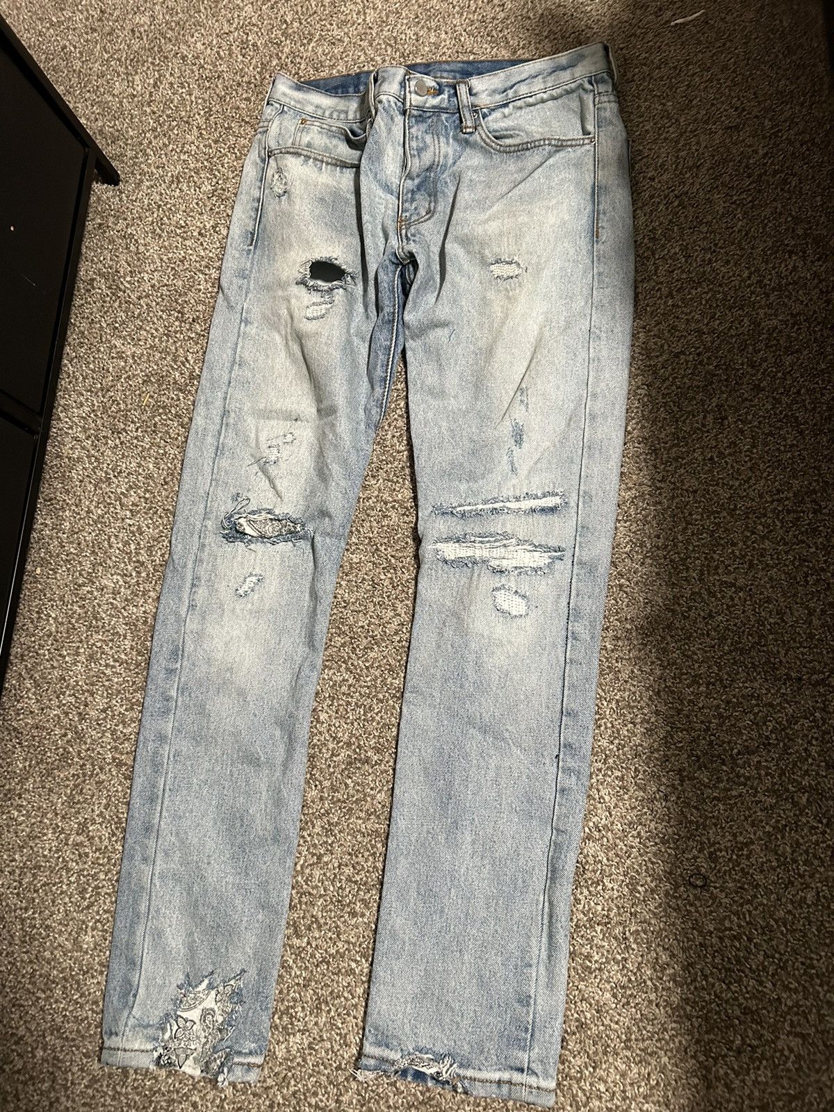 MNML Mnml mens light blue denim jeans Size US 31 - 1 Thumbnail