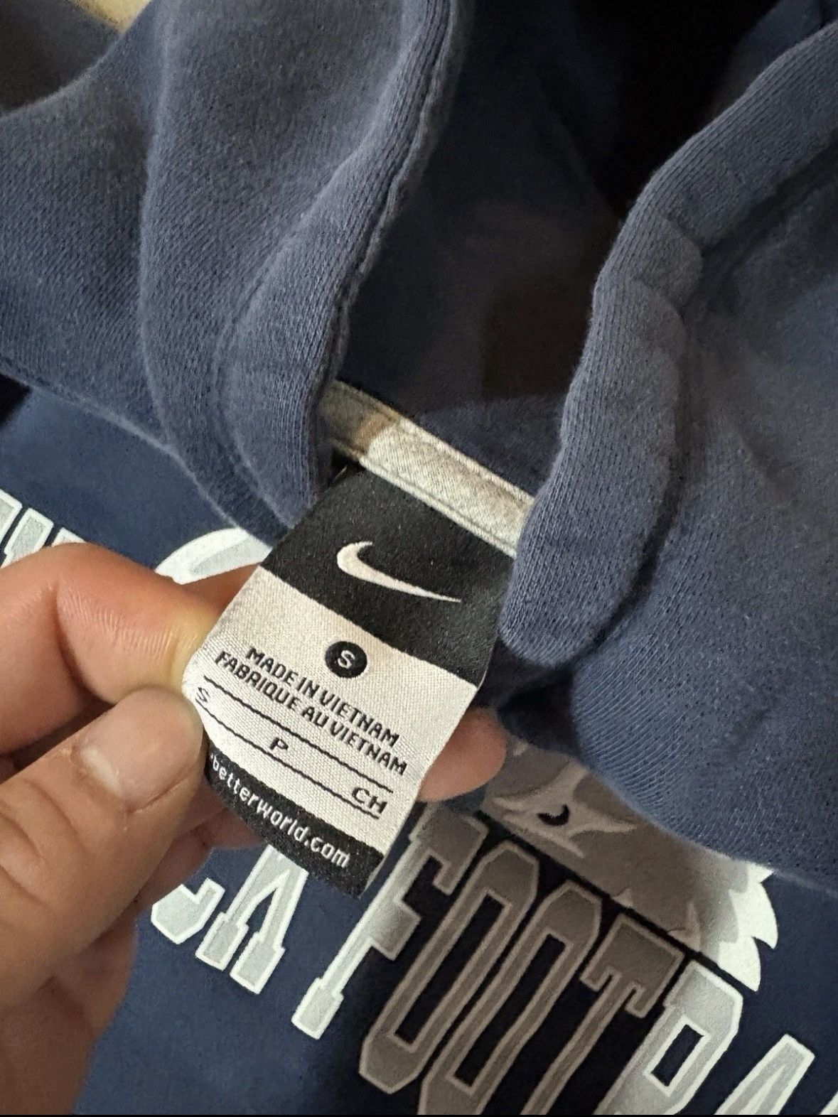 Nike VTG 00’s Nike Y2K Nevada Wolf Pack Center Logo Hoodie Navy Size US S / EU 44-46 / 1 - 4 Thumbnail