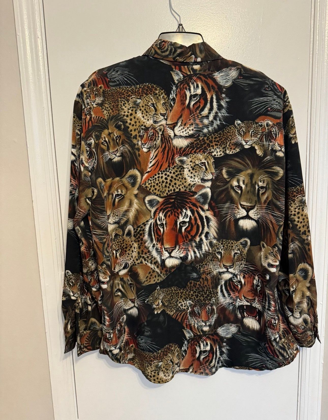 Other Vintage Milano Tiger, Lion & Leopard Shirt Size Large Size L / US 10 / IT 46 - 2 Thumbnail