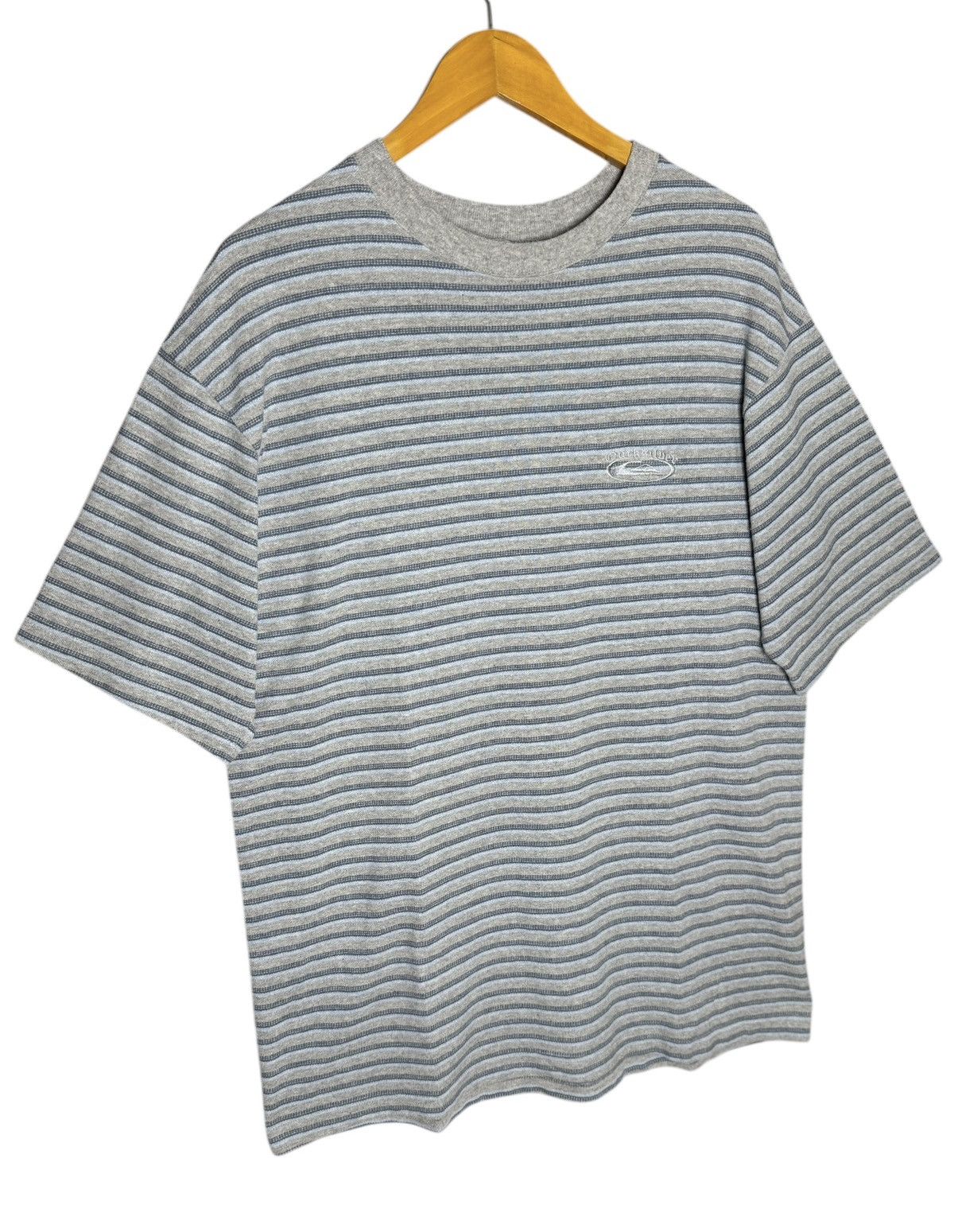 Quiksilver × Vintage Vintage 90’s Quicksilver Surf Skate Striped T-Shirt Size US L / EU 52-54 / 3 - 3 Thumbnail