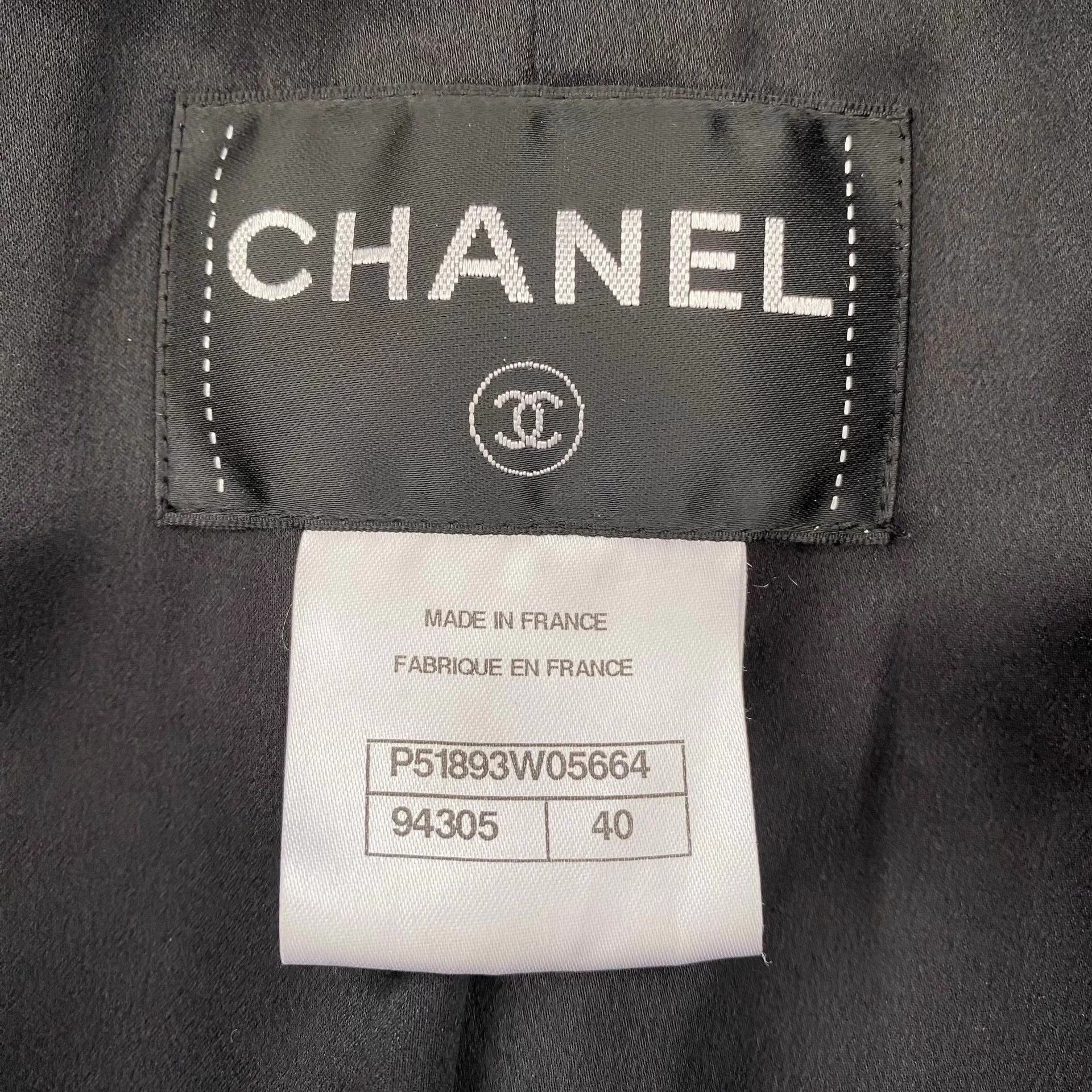 Chanel Chanel Women's Black Wool Salzburg Jacket 40 Size M / US 6-8 / IT 42-44 - 6 Thumbnail