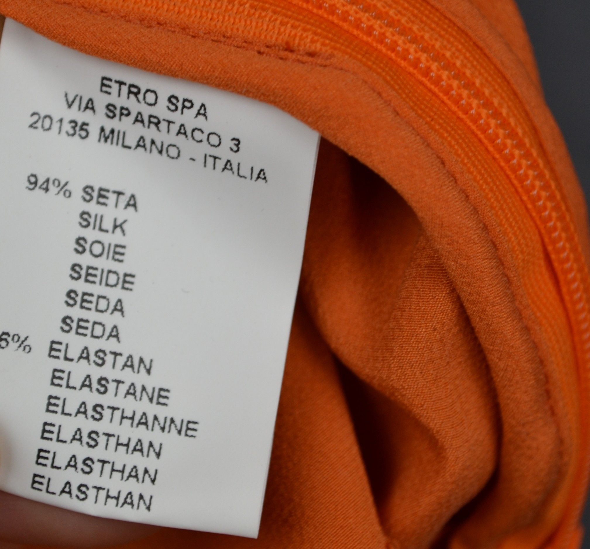 Etro Etro Silk Robe Blouse 44 Italy Orange Top Size M / US 6-8 / IT 42-44 - 4 Thumbnail