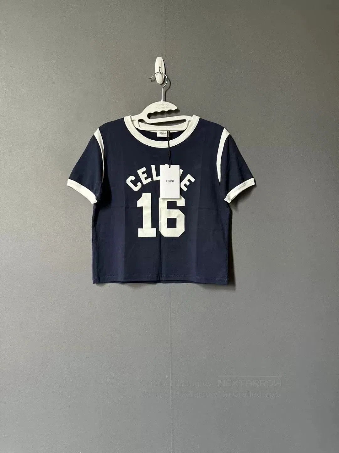 Celine celine blue and white short sleeve top. Size XS / US 0-2 / IT 36-38 - 1 Thumbnail