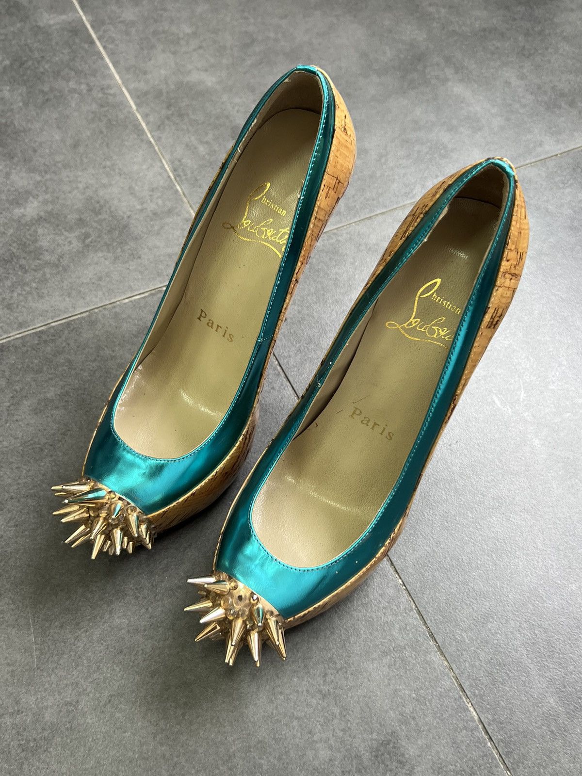 Christian Louboutin × Vintage Vintage Christian Louboutin spikes rare heels Size US 6 / IT 36 - 2 Thumbnail