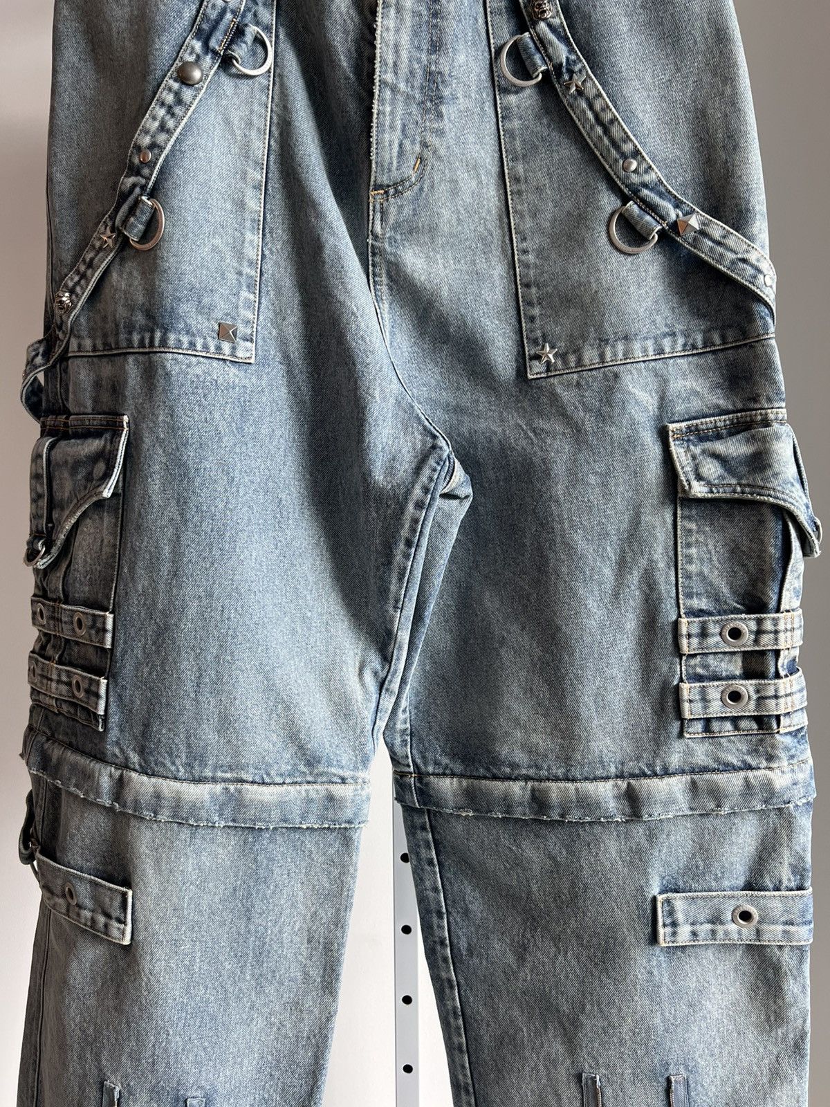 Balenciaga BALENCIAGA SPRING 22 ‘CLONES’ RAVER BAGGY DENIM PANTS Size US 33 - 8 Thumbnail