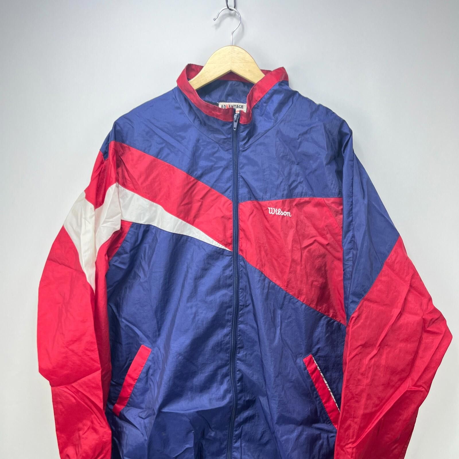 Wilson Vintage '90s Wilson Advantage Windbreaker Jacket XL Tennis Size US XL / EU 56 / 4 - 2 Thumbnail