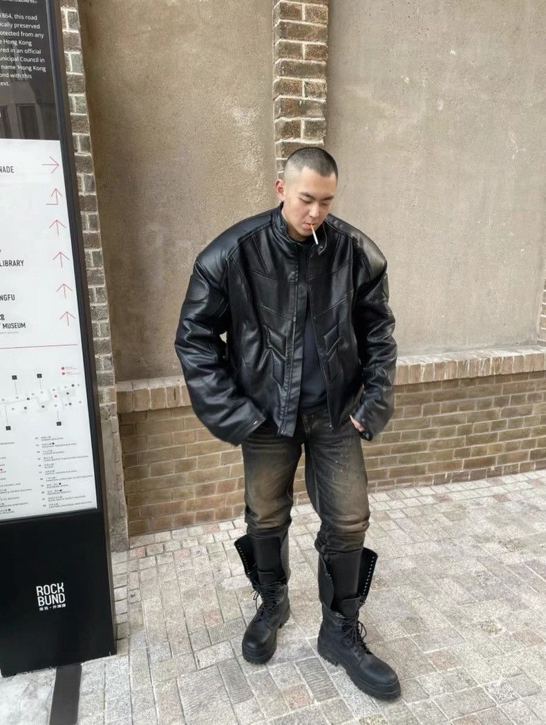 Other Leather biker jacket Size US L / EU 52-54 / 3 - 5 Thumbnail