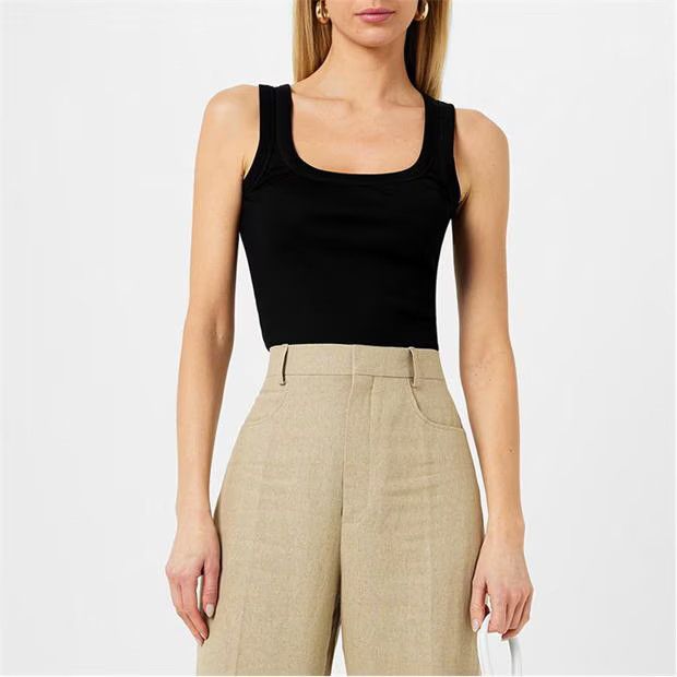Jacquemus o1g2r1mq1024 Tank Top in Black Size M / US 6-8 / IT 42-44 - 4 Thumbnail