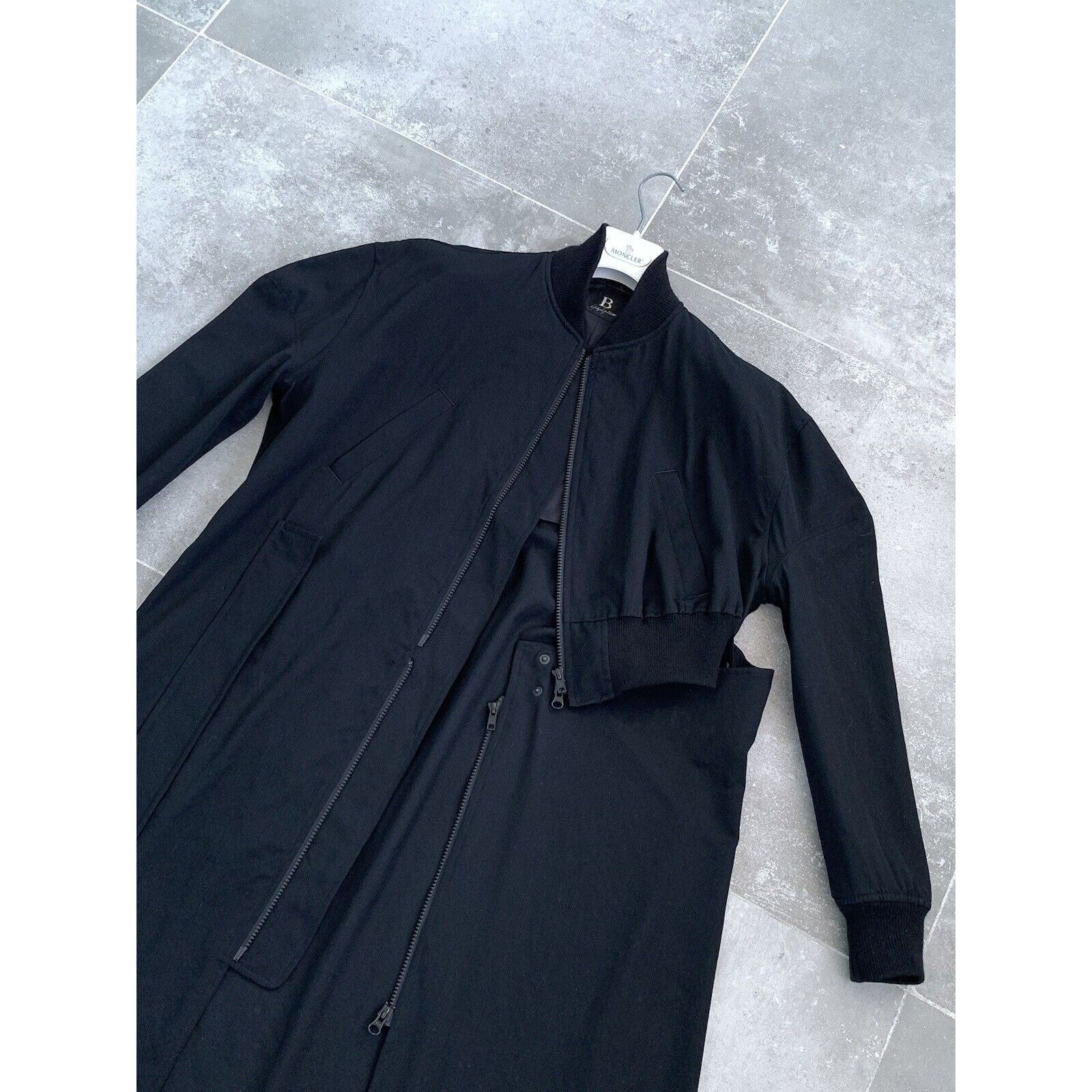 Japanese Brand × Yohji Yamamoto Mens B YOHJI YAMOMOTO Unisex Parka Trench Coat Jacket SZ 1 S Size US S / EU 44-46 / 1 - 5 Thumbnail