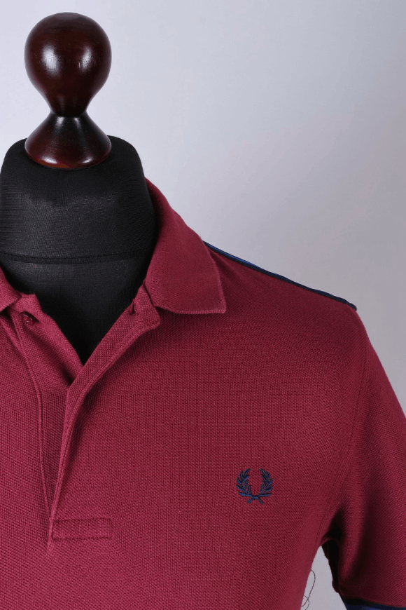 Fred Perry Fred Perry Burgundy Polo Shirt Twin Tipped Size S Size US S / EU 44-46 / 1 - 2 Thumbnail