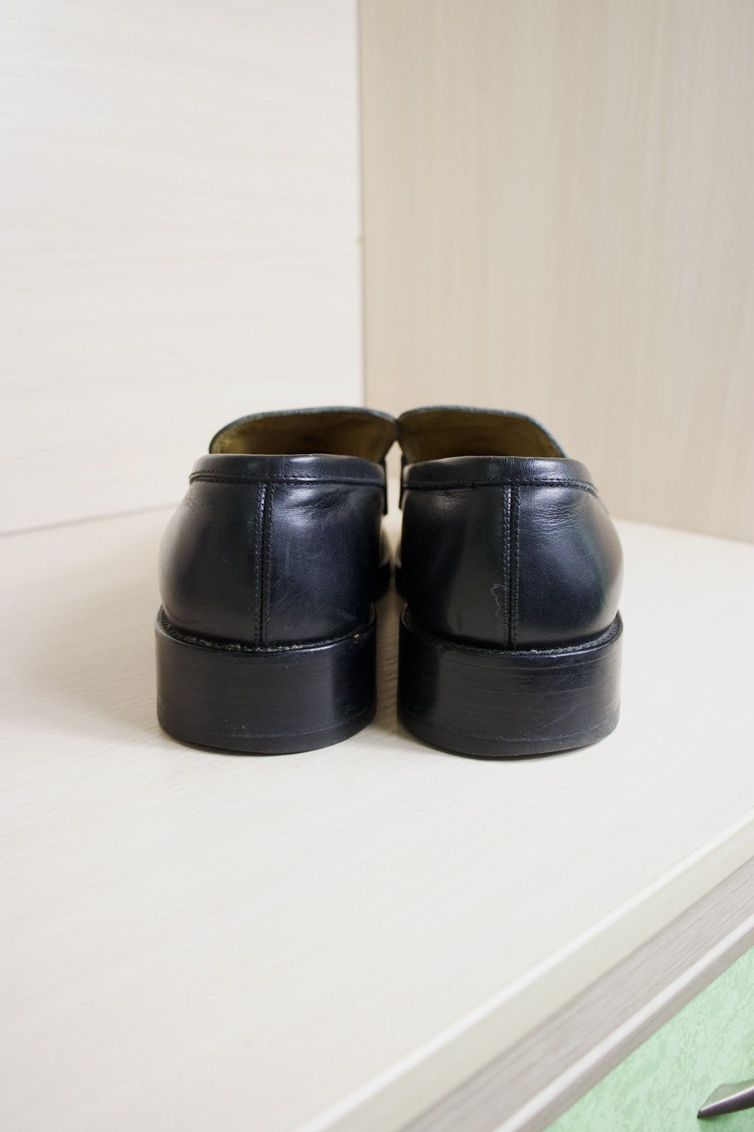 Dolce & Gabbana Vintage Dolce & Gabbana Metal Logo Leather Loafers Luxury Size US 10 / EU 43 - 7 Thumbnail