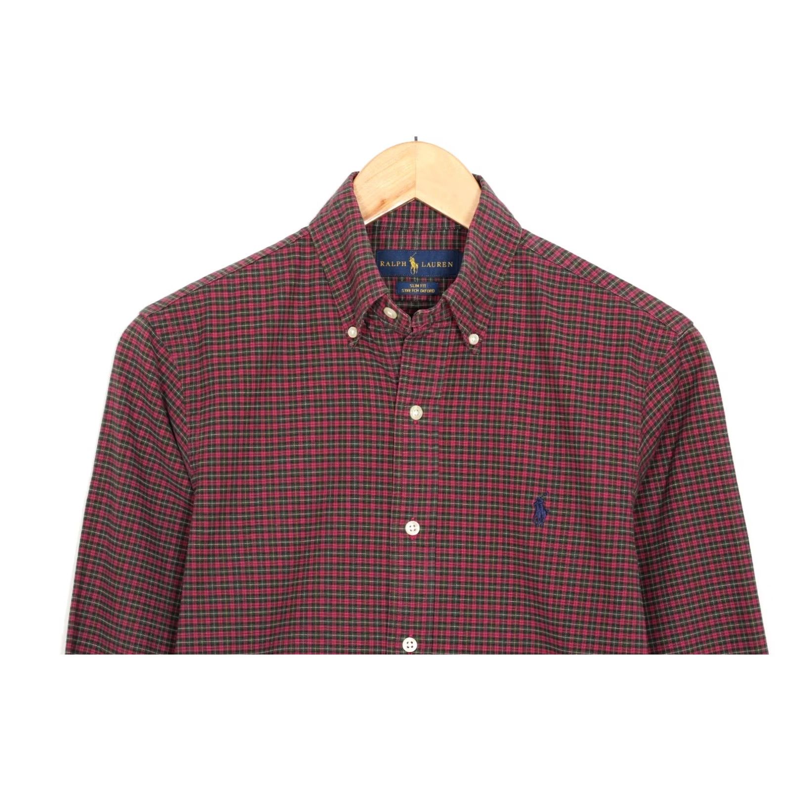 Ralph Lauren RALPH LAUREN Stretch Oxford Shirt Men XS Slim Fit Long Sleeve Check Multicoloured 90s Designer Classic Vs2004 Size US XS / EU 42 / 0 - 3 Thumbnail