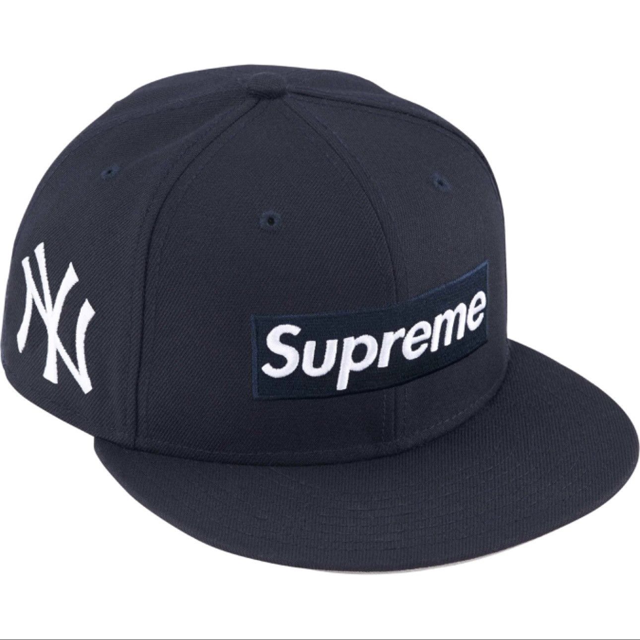 MLB × New Era × Supreme Supreme MLB Teams Box Logo New Era Hat Navy Size 8 Size ONE SIZE - 1 Thumbnail