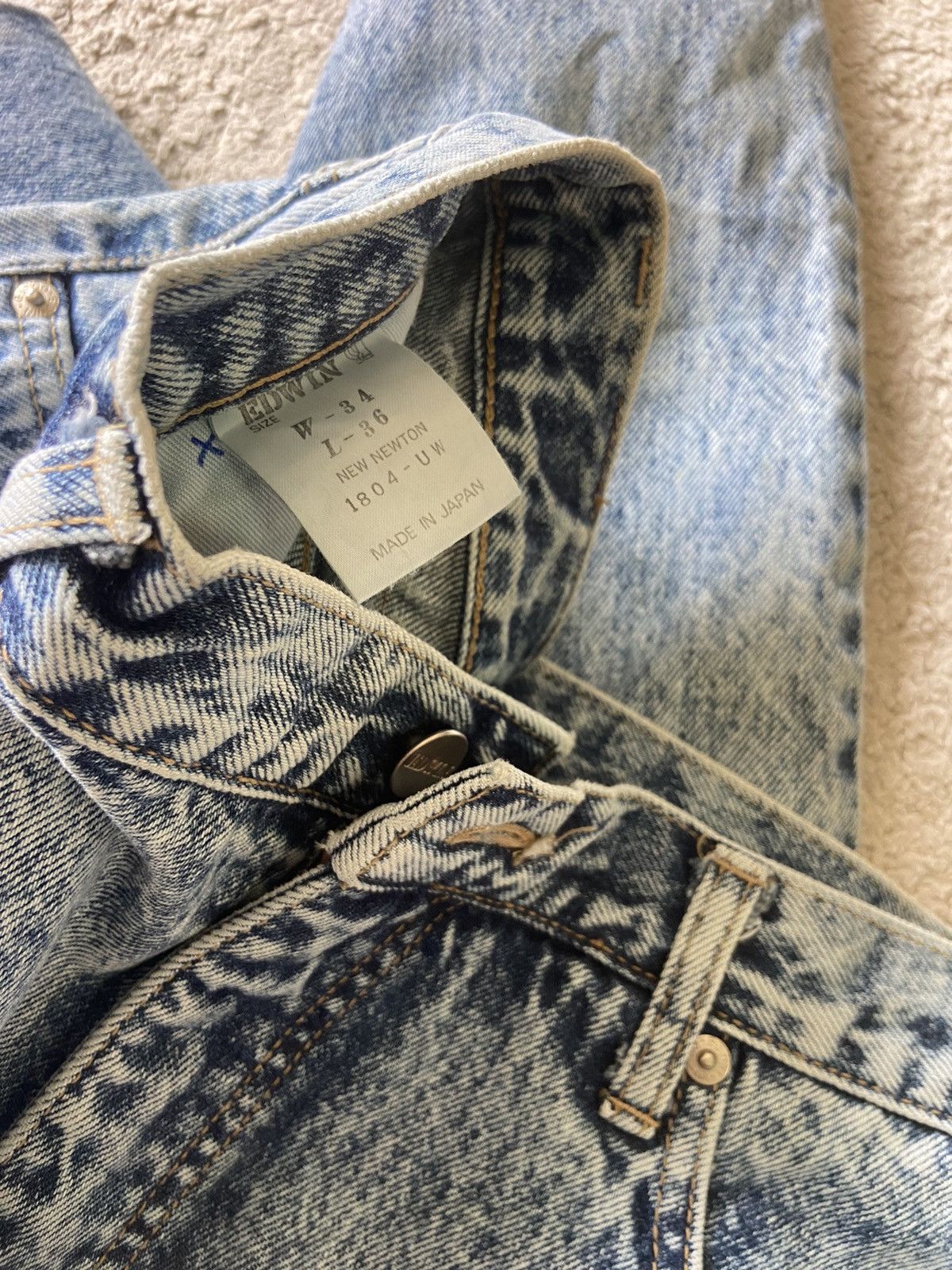 Edwin × Vintage Edwin Acid Wash Jeans Size US 32 / EU 48 - 4 Thumbnail