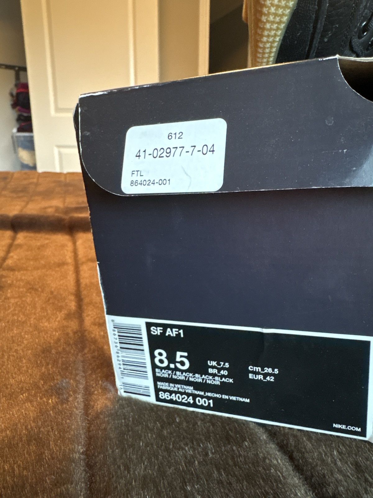 Nike SF-AF1 High black Size US 8.5 / EU 41-42 - 6 Thumbnail
