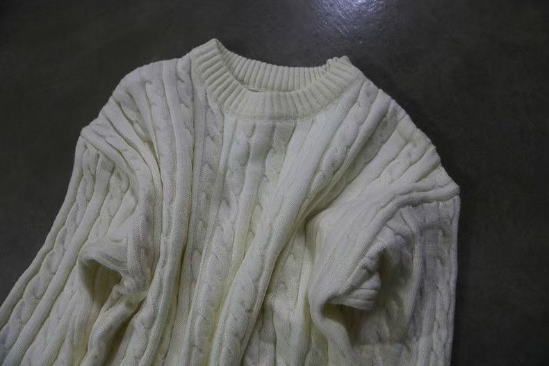 Japanese Brand × Vintage Street Retro Twisted Loose Casual Knit Sweater Size US M / EU 48-50 / 2 - 3 Thumbnail