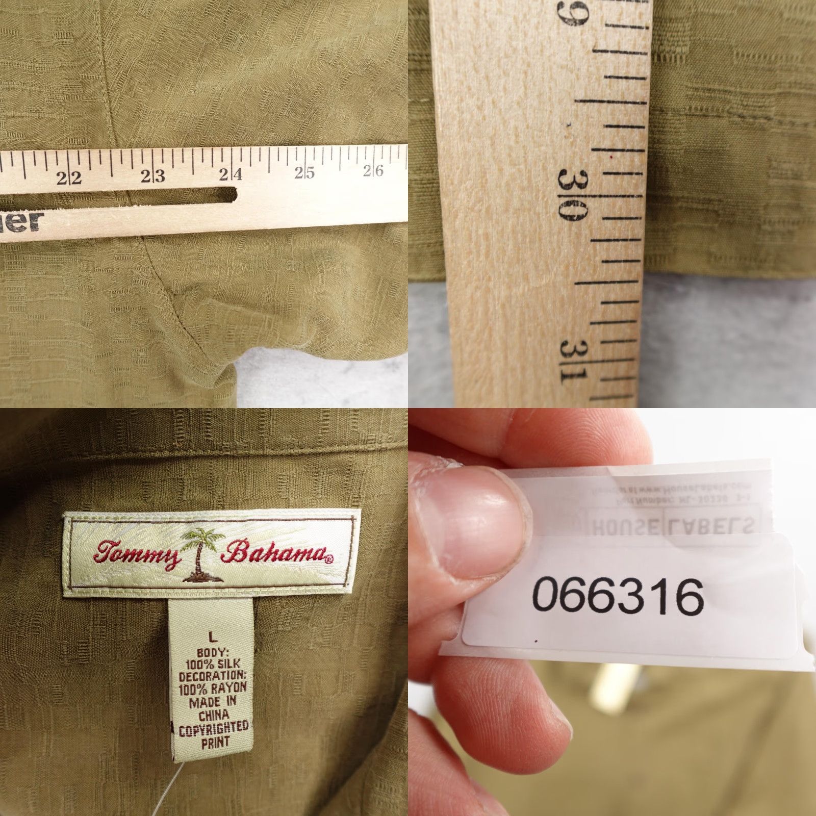 Tommy Bahama VINTAGE Tommy Bahama Shirt Mens Large Brown Hawaiian Graphic Embroidered Camp NEW Size US L / EU 52-54 / 3 - 8 Thumbnail