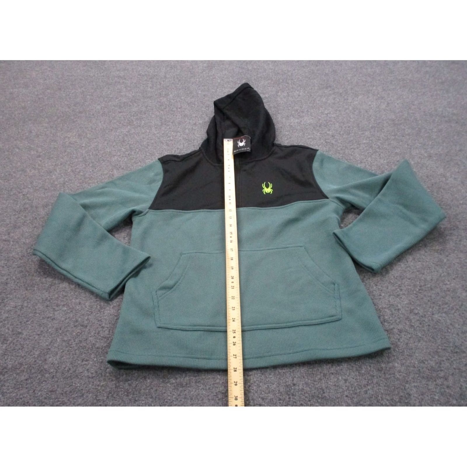 Spyder Spyder Shirt Mens M Hoodie Sweatshirt Green Black Pullover Performance Logo NEW Size US M / EU 48-50 / 2 - 3 Thumbnail