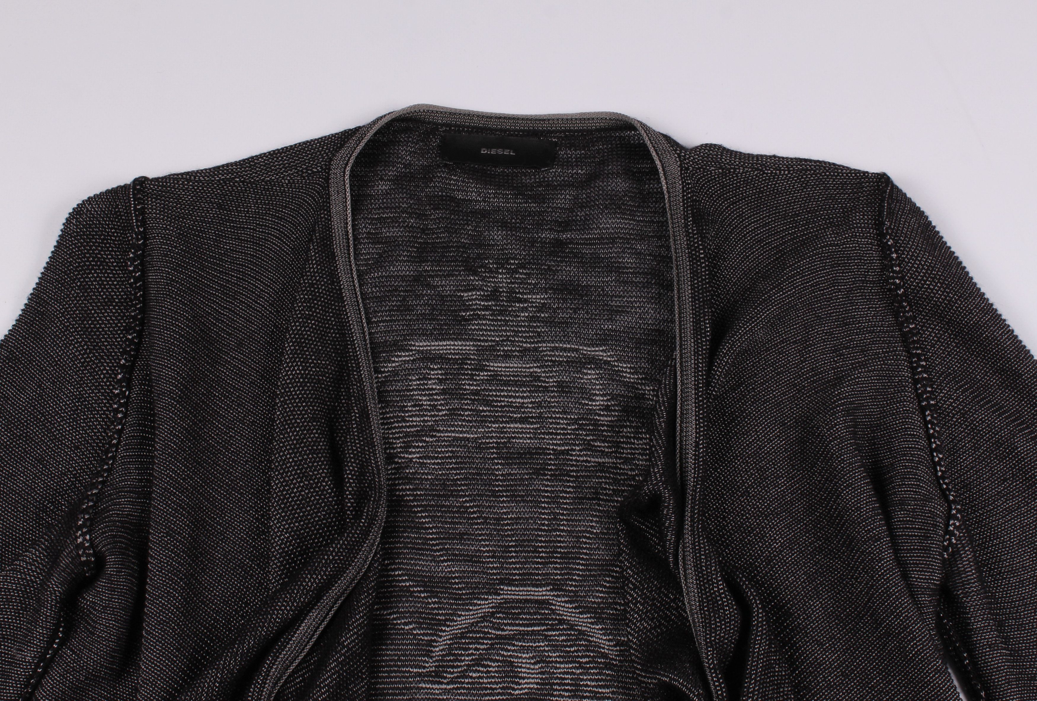 Diesel Diesel Avant Garde Grunge Gray Long Sleeve Cardigan Size S / US 4 / IT 40 - 2 Thumbnail