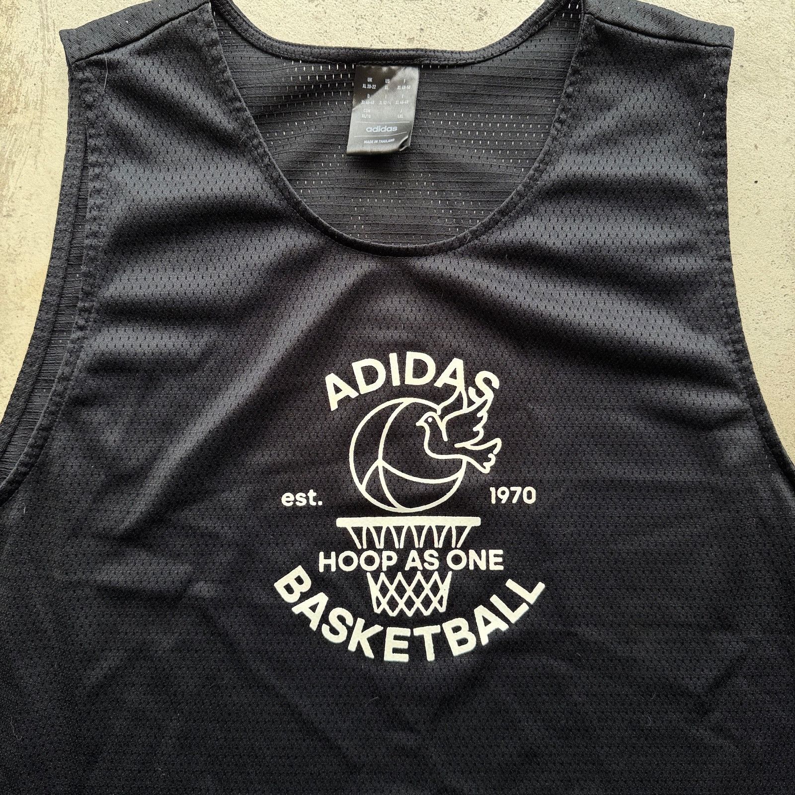 Adidas Adidas Hoop As One Basketball Mesh Jersey Tank Top Womens Size L / US 10 / IT 46 - 1 Thumbnail