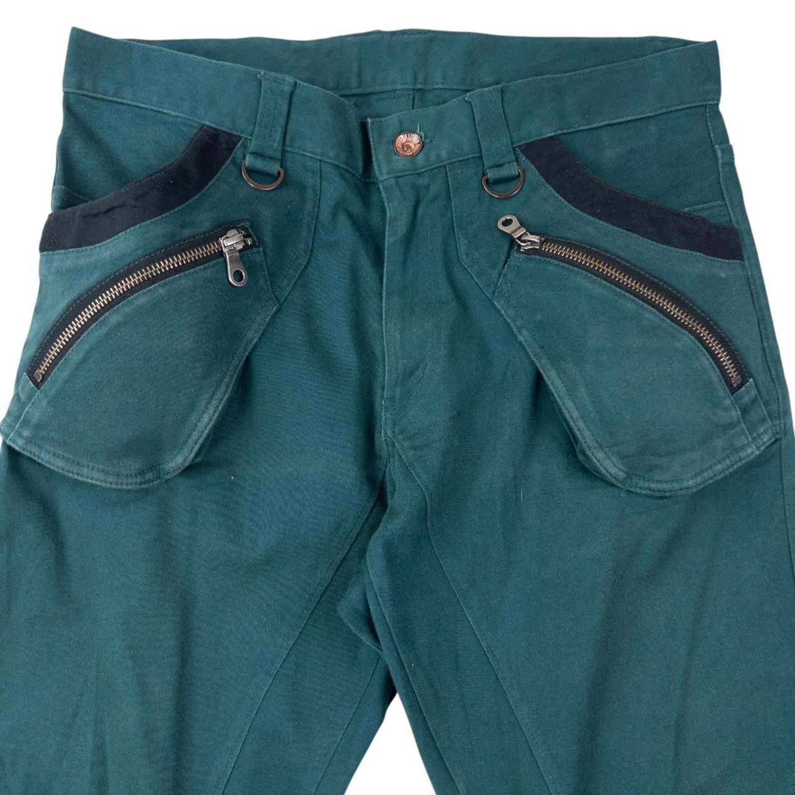 Other Vintage 2000s PPFM Curved Stacked Leg Cargo Trousers W31 Size US 32 / EU 48 - 4 Thumbnail