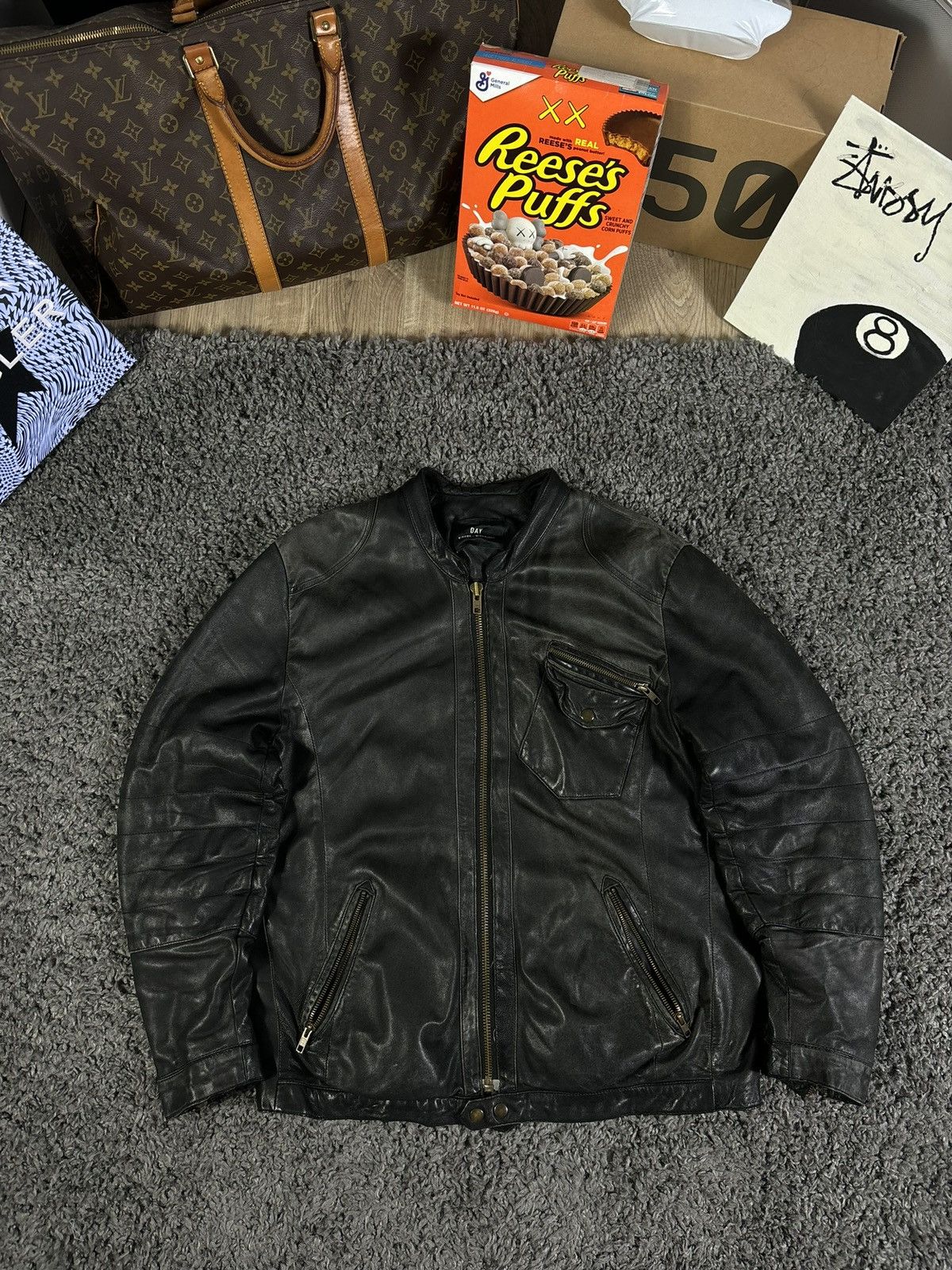 Vintage Vintage Real Leather Asymmetrical Motorcycle Jacket Black Size US L / EU 52-54 / 3 - 1 Thumbnail