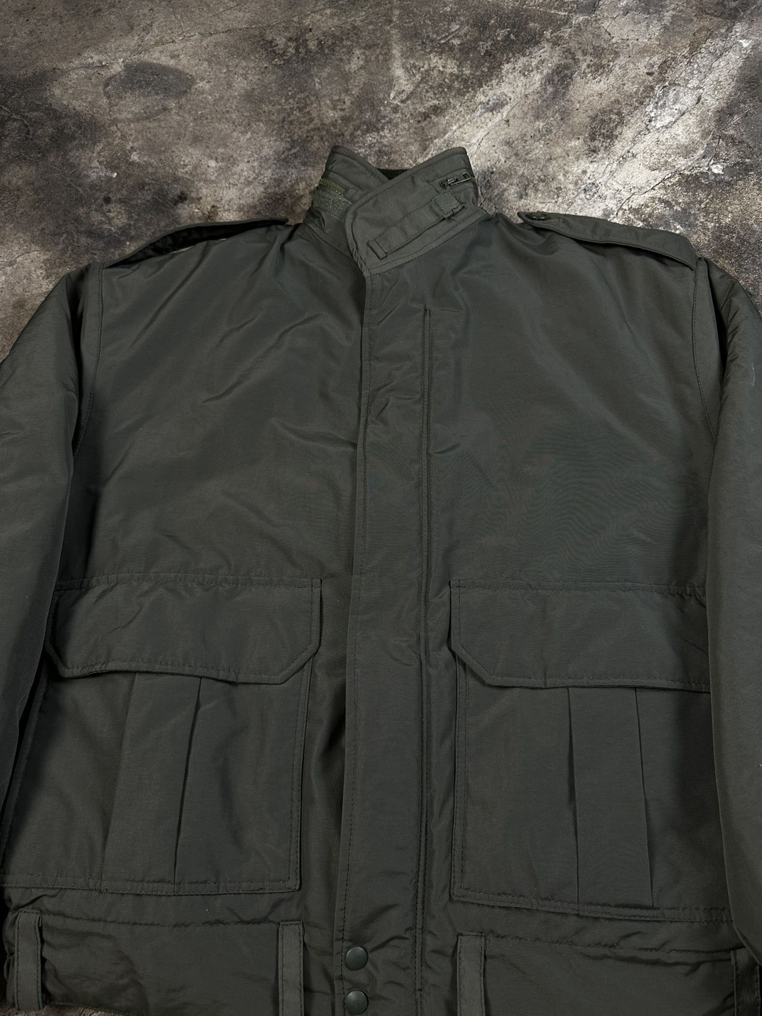 Vintage 90s Polish Army Nylon Military Bomber Vintage Size US XL / EU 56 / 4 - 2 Thumbnail