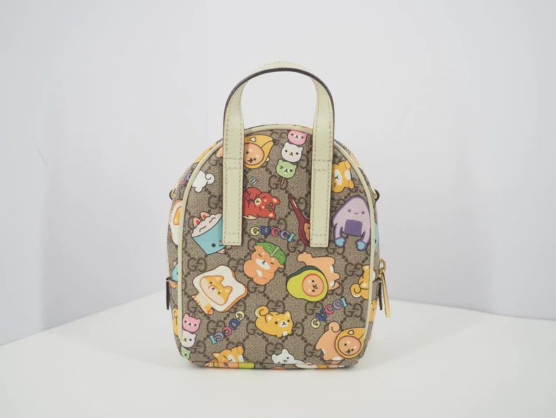 Gucci Guicci Brown Monogram Animal Illustration Single Shoulder Size ONE SIZE - 3 Thumbnail