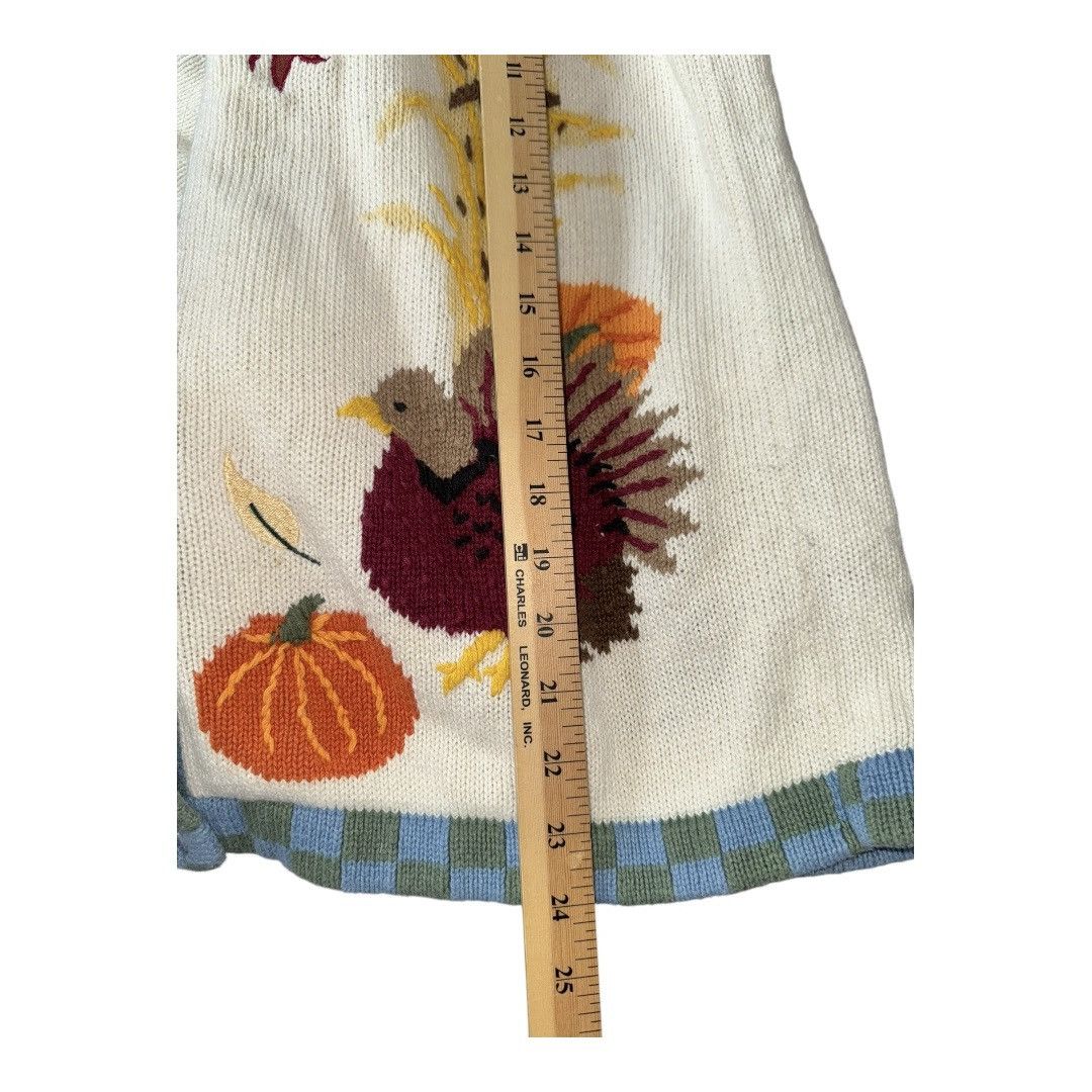 Vintage VTG Quacker Factory Medium Fall Cardigan Sweater Scarecrow Size M / US 6-8 / IT 42-44 - 6 Thumbnail