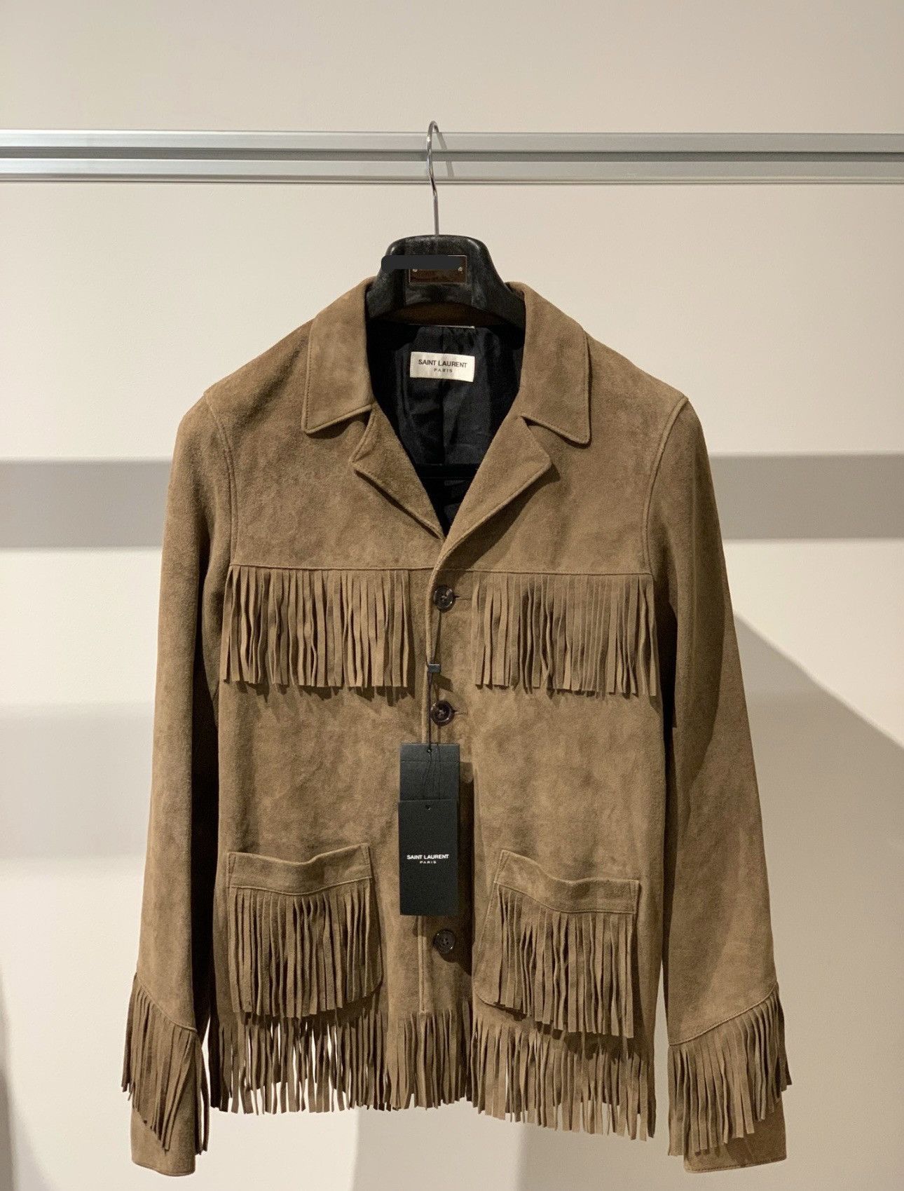 Saint Laurent Paris × Yves Saint Laurent Saint Laurent brown suede jacket tassels Size US M / EU 48-50 / 2 - 1 Thumbnail