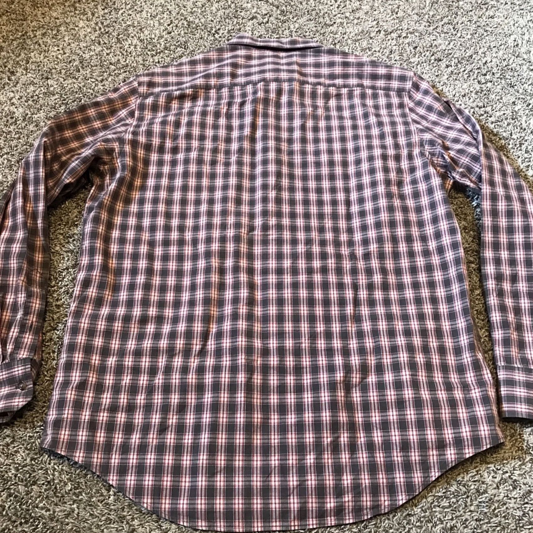 Banana Republic Banana Republic Shirt Button-Up Long Sleeve Plaid Multicolor Cotton L Men Regular Size L Size US L / EU 52-54 / 3 - 3 Thumbnail