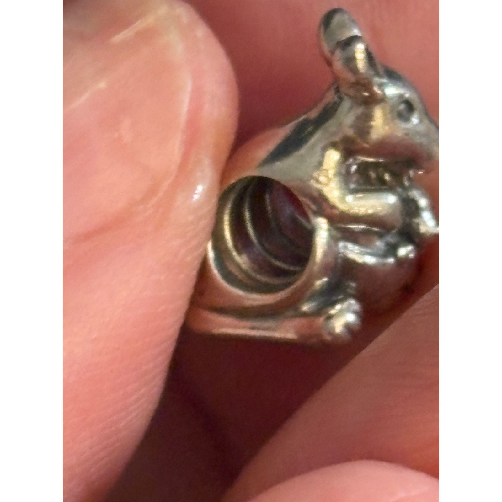 Other Pandora Kangaroo With Joey Charm PS 925 ALE Sterling Silver Size ONE SIZE - 2 Thumbnail