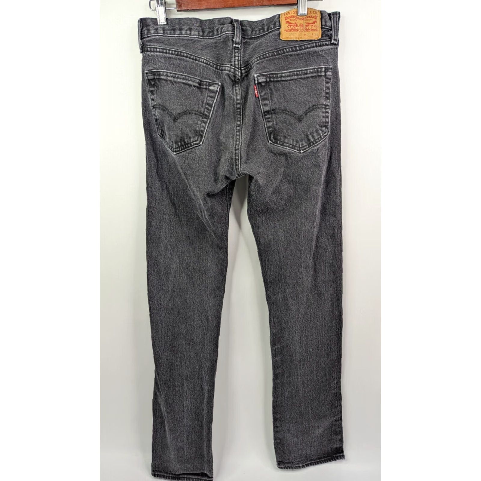 Levi's Levi’s 501 Original Fit Jeans Mens 31x34 Black Denim Button Fly Straight Size US 31 - 5 Thumbnail