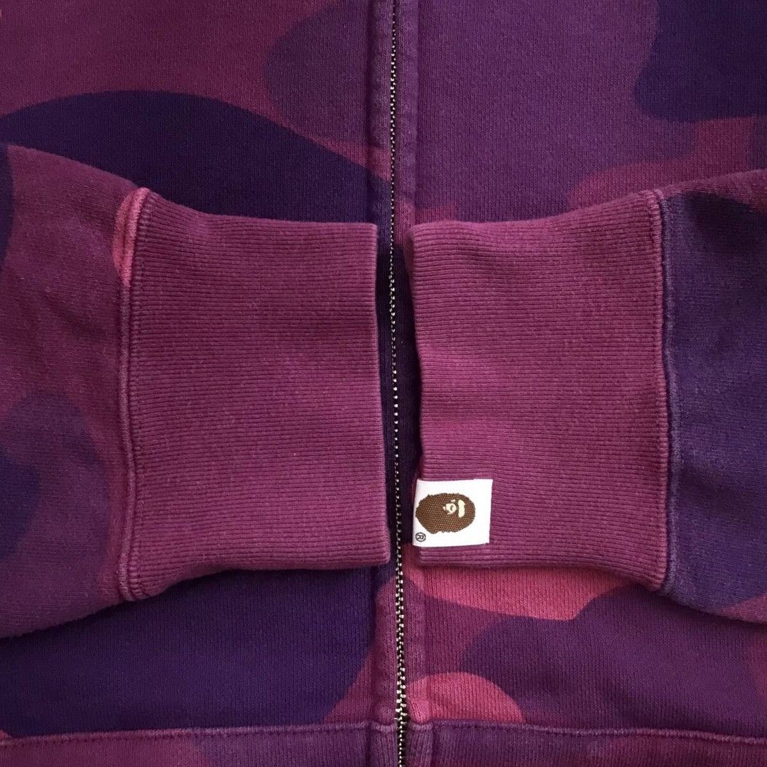 Bape × Nigo BAPE Giant Purple camo full zip hoodie a bathing ape NIGO Size US L / EU 52-54 / 3 - 4 Thumbnail