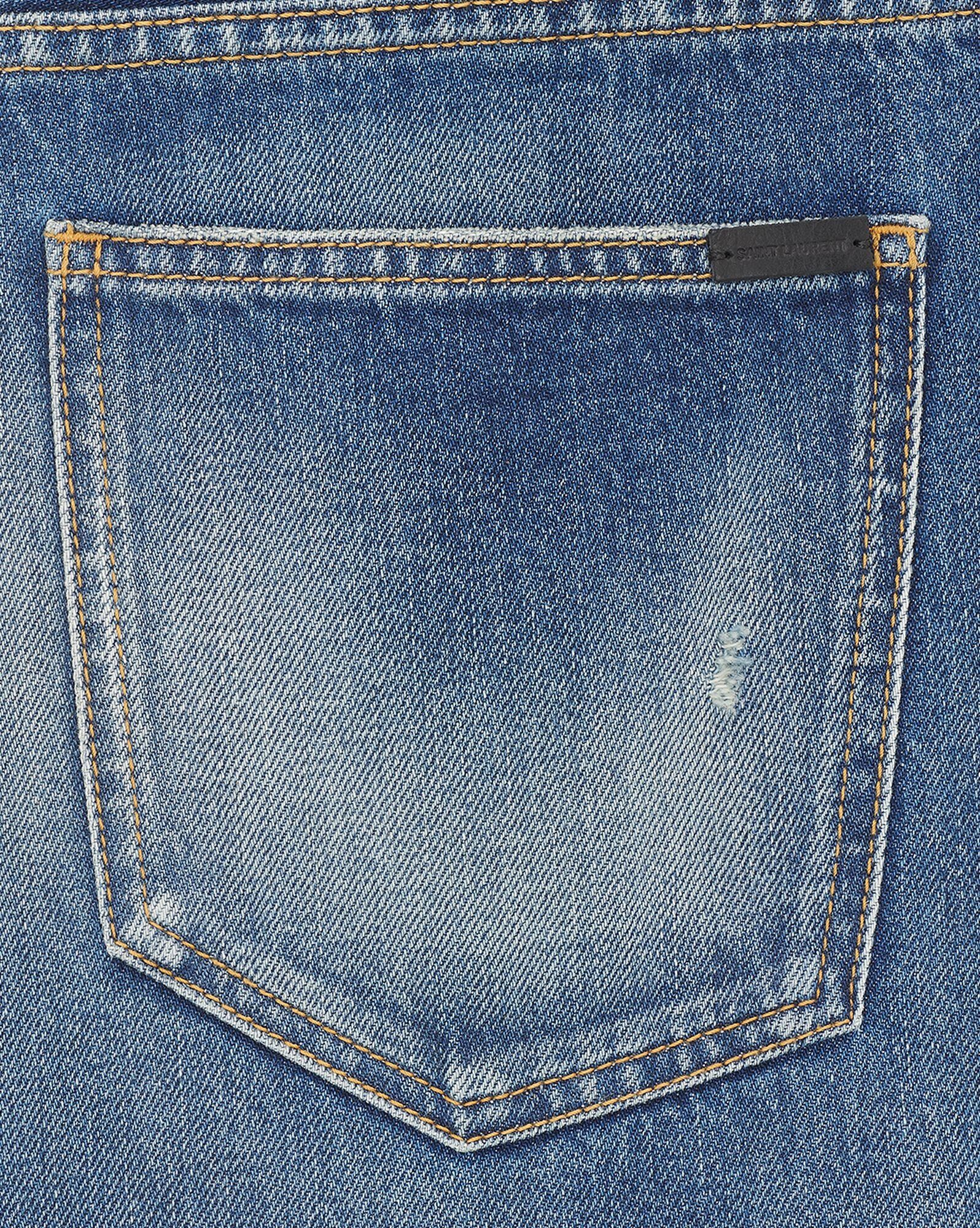 Saint Laurent Paris o1s1wg110325 757190 Baggy Jeans In Deauville Beach Denim Size US 29 - 3 Thumbnail