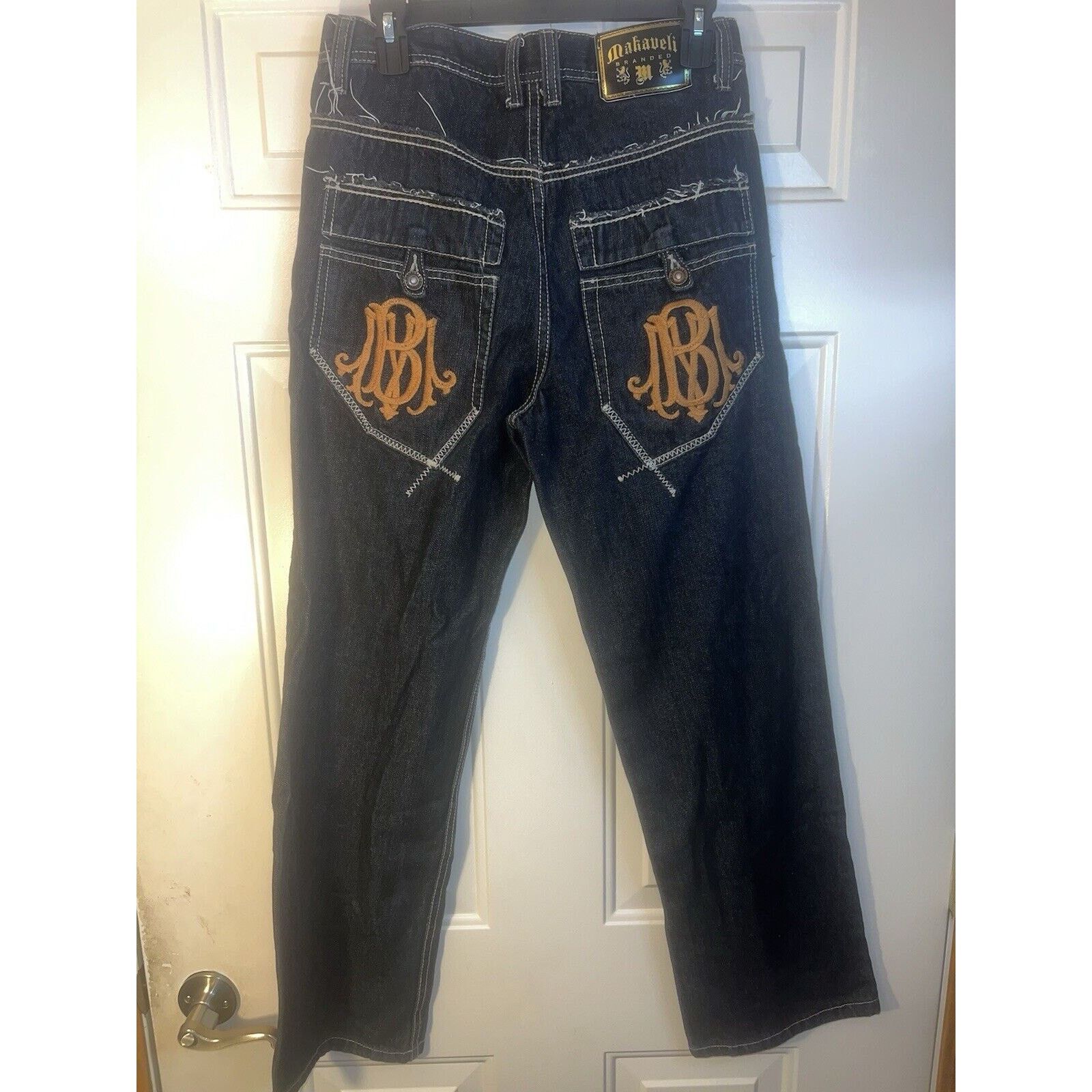Makaveli Makaveli Vintage Jeans Men’s 30x32 Blue 2PAC Pants Y2K Tan Size US 30 / EU 46 - 9 Thumbnail