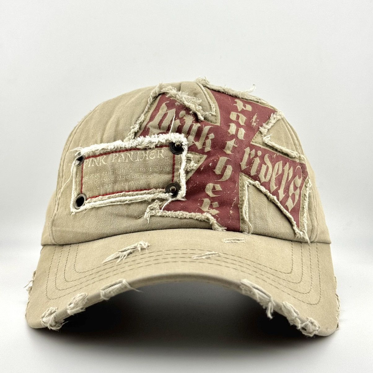 Hysteric Glamour Pink Panther Distressed Beige Y2K Cap - Rare Size ONE SIZE - 2 Thumbnail