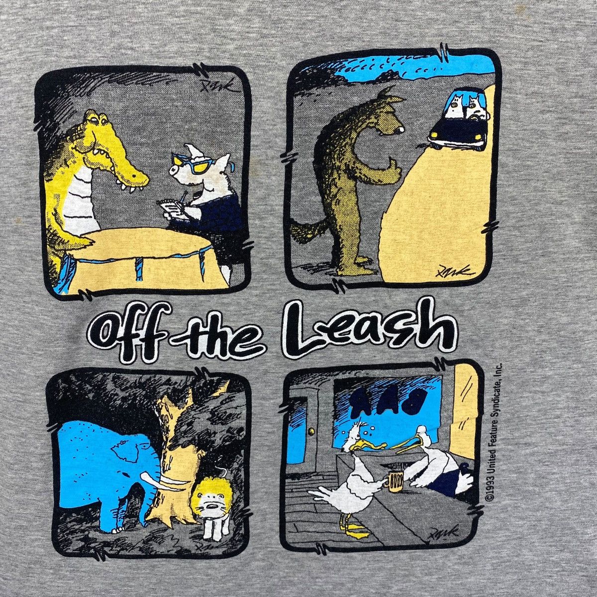 Cartoon Network Vintage 90's OF THE LEASH Cartoon Comics Short Sleeve Size US M / EU 48-50 / 2 - 2 Thumbnail