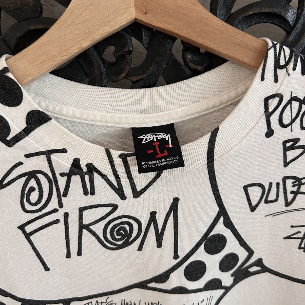 Stussy VTG Y2K Stussy Comic Bubble All Over Print Size US XL / EU 56 / 4 - 6 Thumbnail