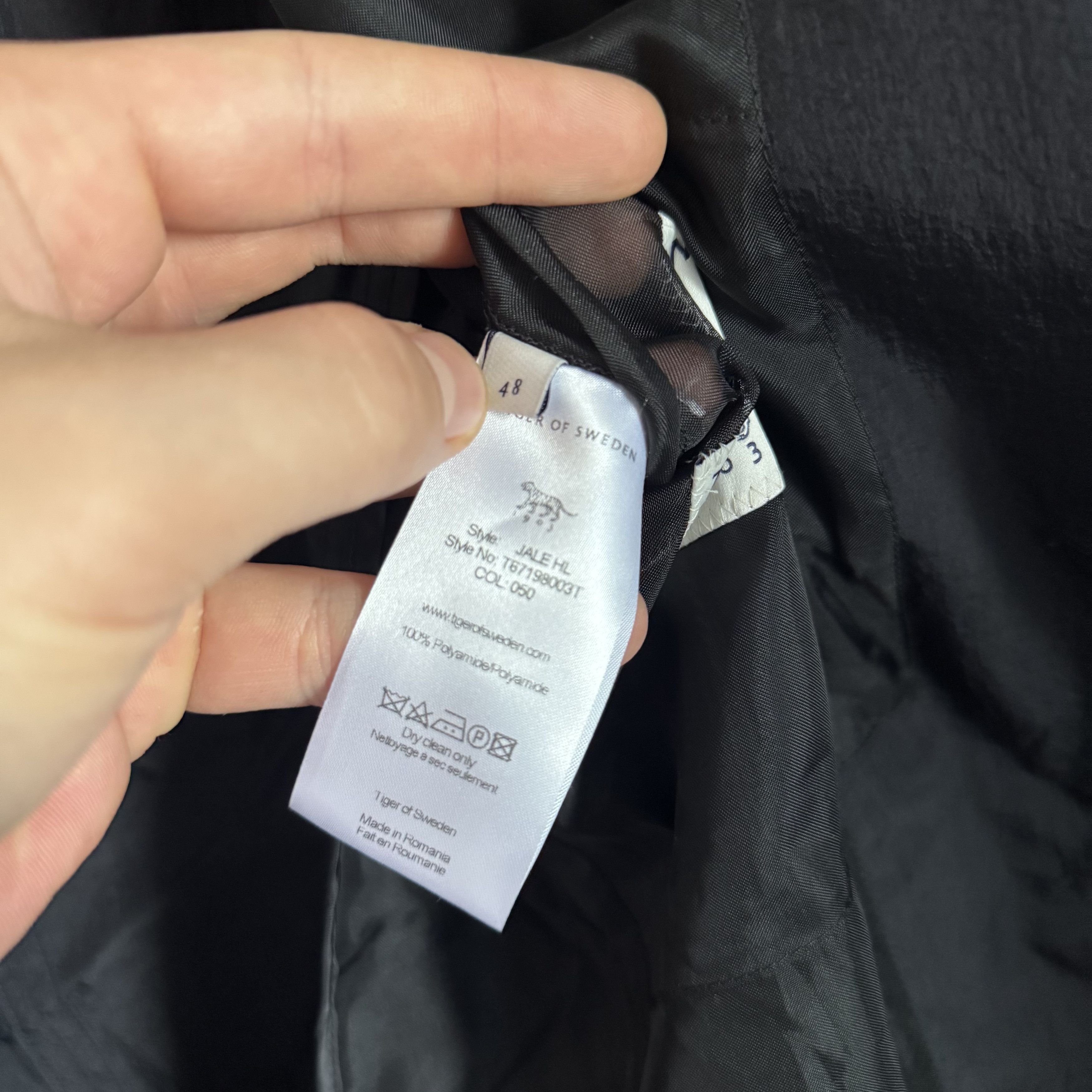 Tiger of Sweden TIGER OF SWEDEN JALE HL Nylon Metal Light Blazer Jacket Size 48R - 10 Thumbnail