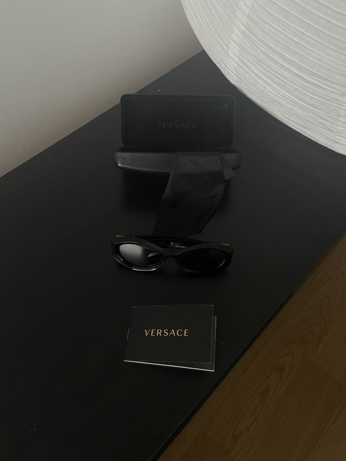 Versace Versace Slim Black Sunglasses Size ONE SIZE - 2 Thumbnail