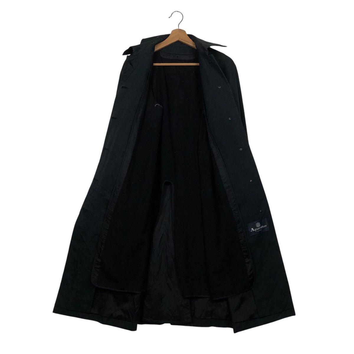 Aquascutum × Japanese Brand × Vintage 📌Rich Black- Long Jacket Trench Coat Aquascutum London Size US M / EU 48-50 / 2 - 15 Thumbnail