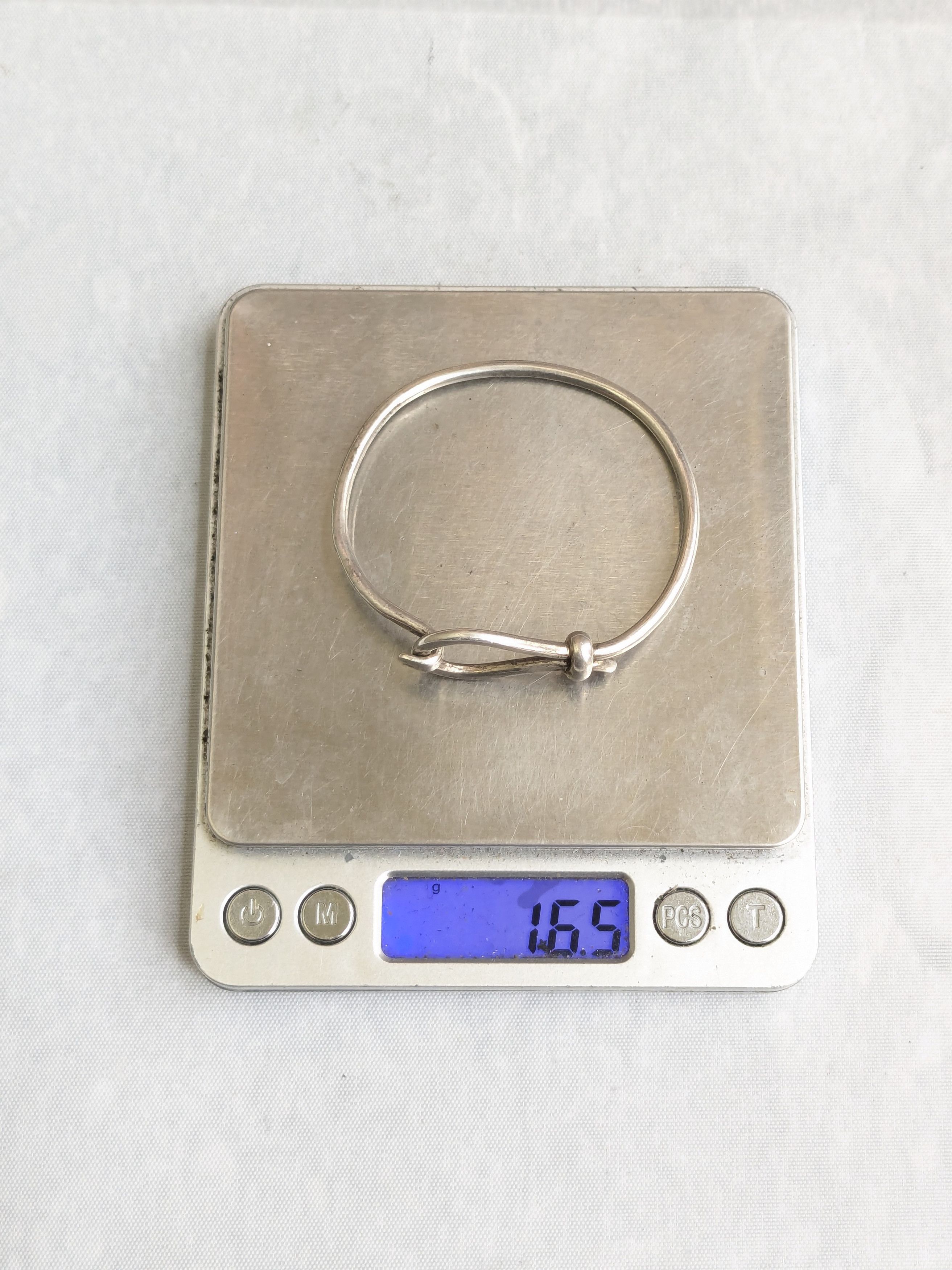 Jewelry Vintage Sterling Silver Bracelet Hook Wire Taxco Mexico 6.5" Size ONE SIZE - 13 Thumbnail